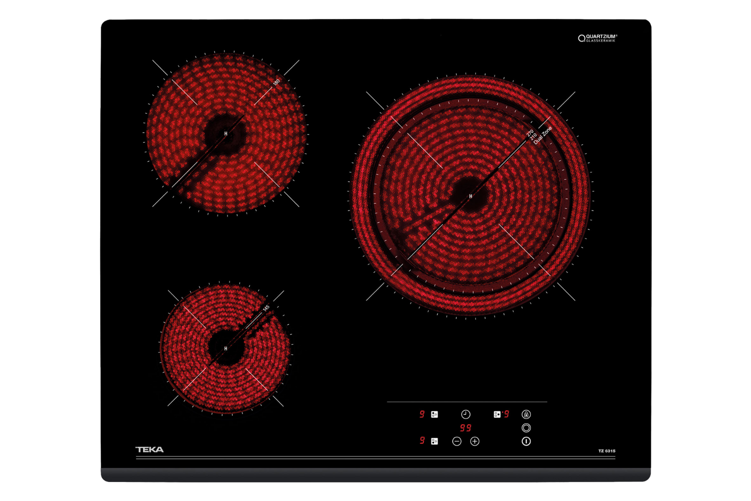 Bếp Điện Hồng Ngoại Teka TZ 6315 | Lắp Âm 3 Vùng Nấu