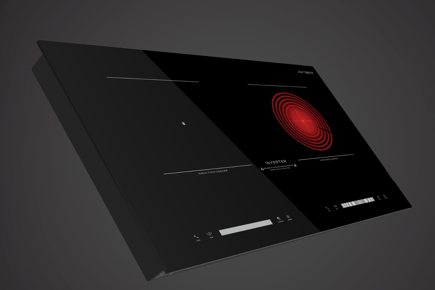 Bếp Điện Từ Kết Hợp Hồng Ngoại Junger MTD-71 | Lắp Âm/Dương 2 Vùng Nấu