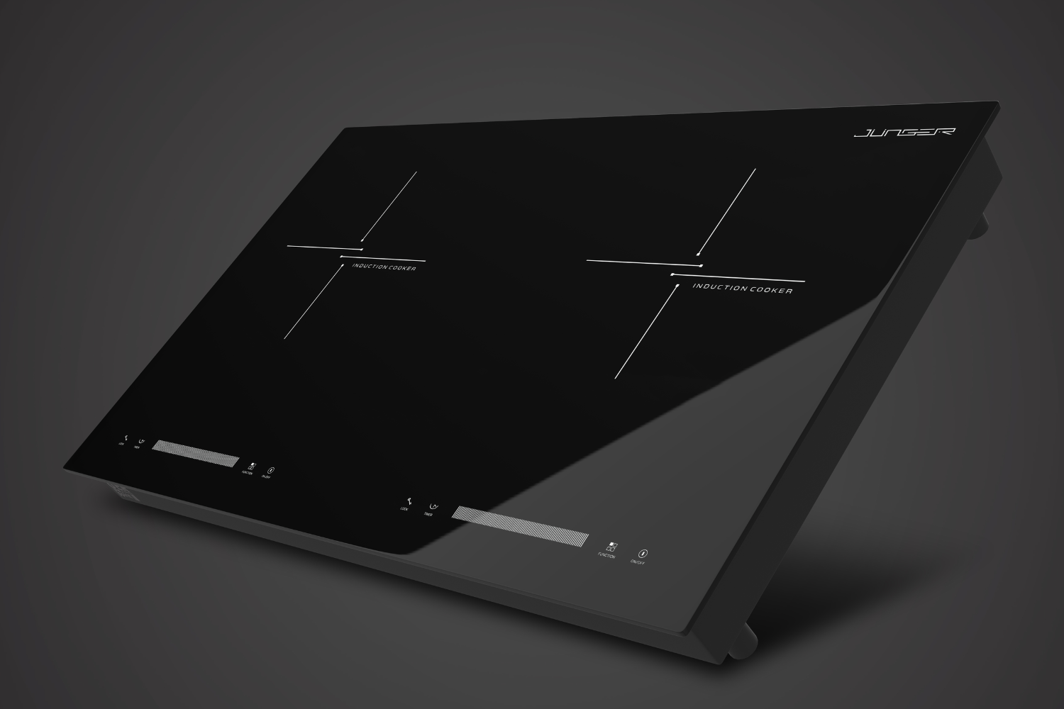 Bếp Từ Đôi Junger CEJ-201-II | Lắp Âm/Dương 2 Vùng Nấu