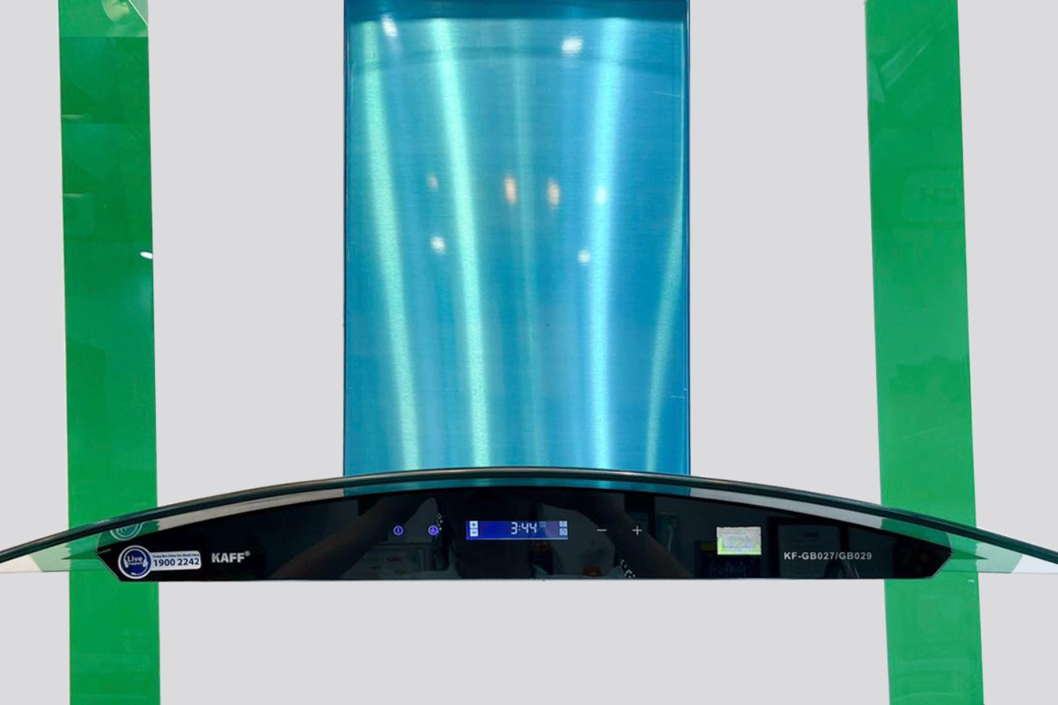 Máy Hút Mùi Áp Tường Kính Cong Kaff KF-GB029 | 90cm