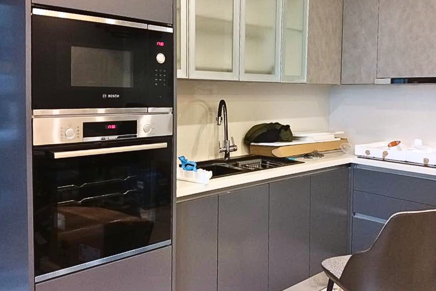 Lò Vi Sóng Âm Tủ Bosch HMT84M654 Serie 6 | Dung Tích 25 Lít