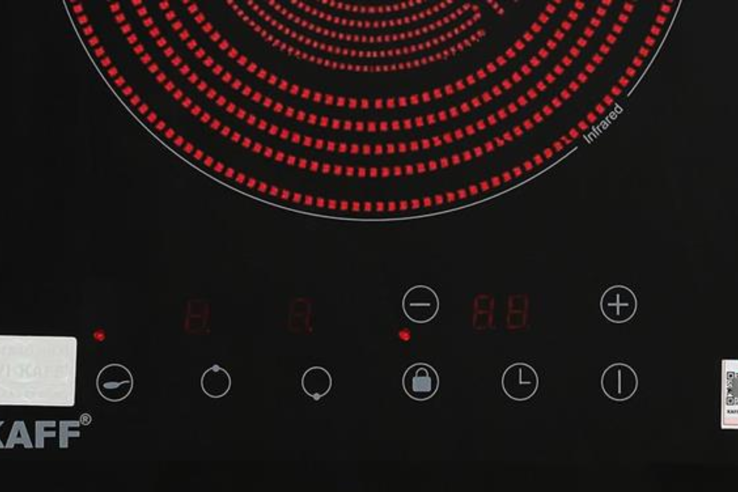 Bếp Điện Đôi Domino Âm KAFF KF-330DC | 02 Vùng Hồng Ngoại