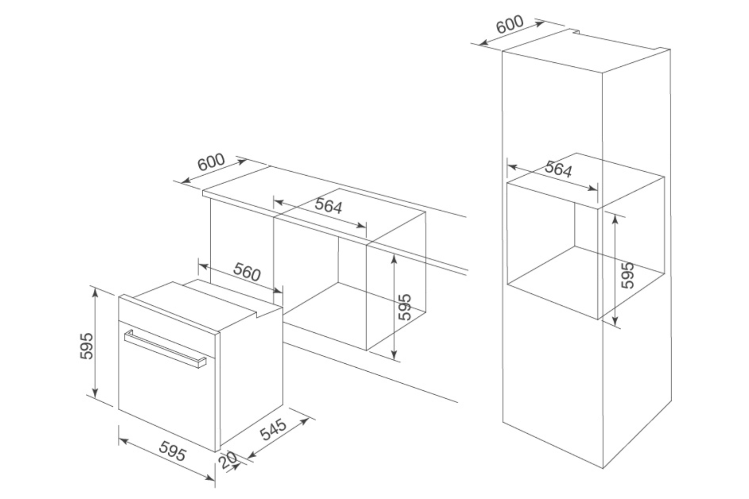 Lò Nướng Vi Sóng Malloca MOV-72CB | Lắp Âm 72 Lít