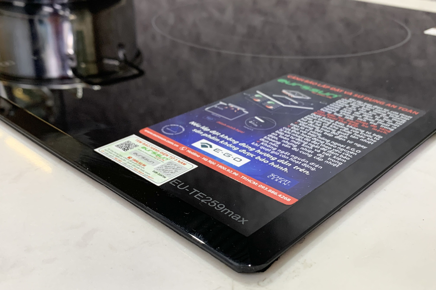 Bếp Điện Từ Kết Hợp Hồng Ngoại Eurosun EU-TE259Max | Lắp Âm 2 Vùng Nấu