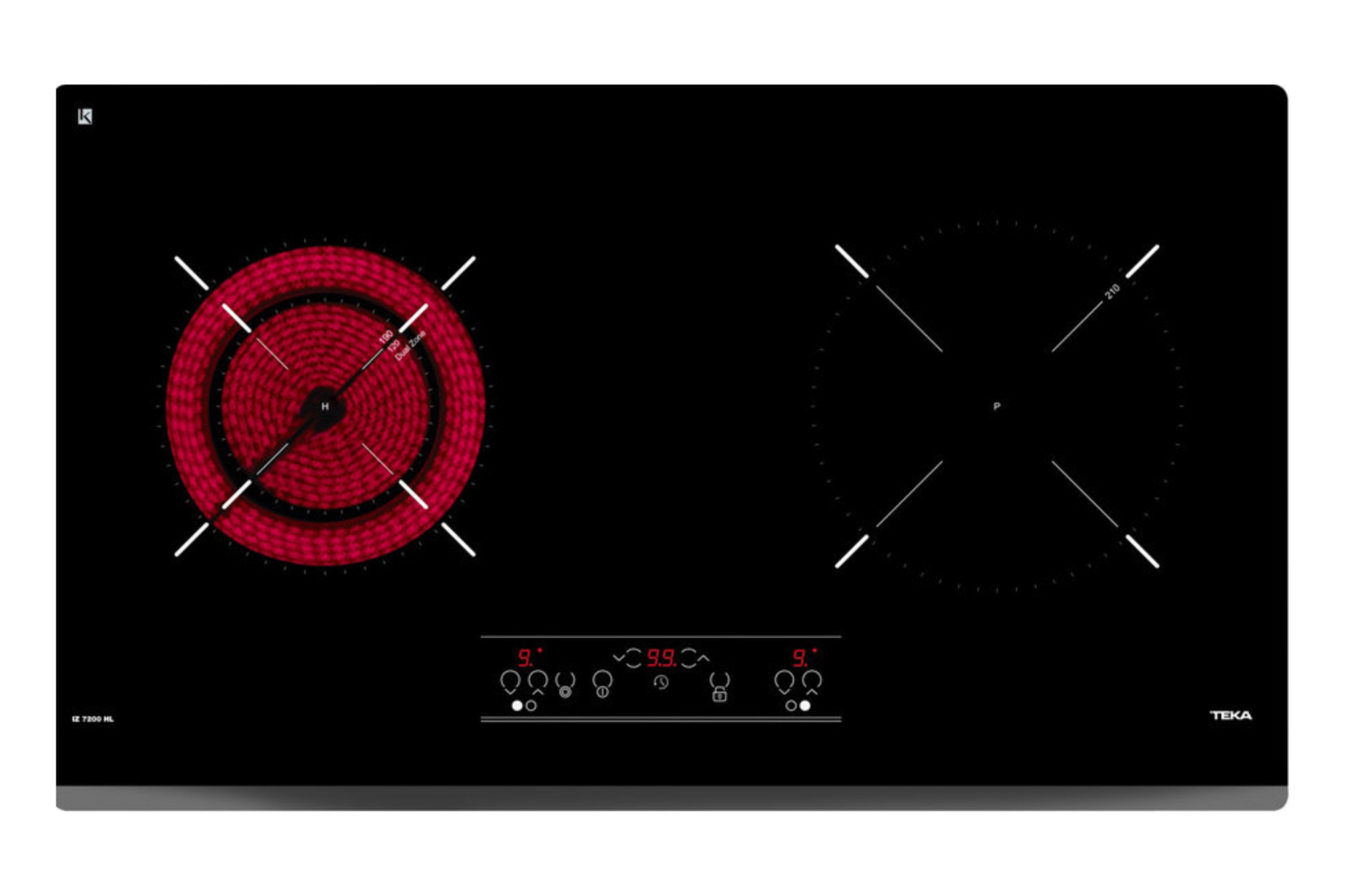 Bếp Điện Từ Kết Hợp Hồng Ngoại Teka IZ 7200 HL | Lắp Âm 2 Vùng Nấu