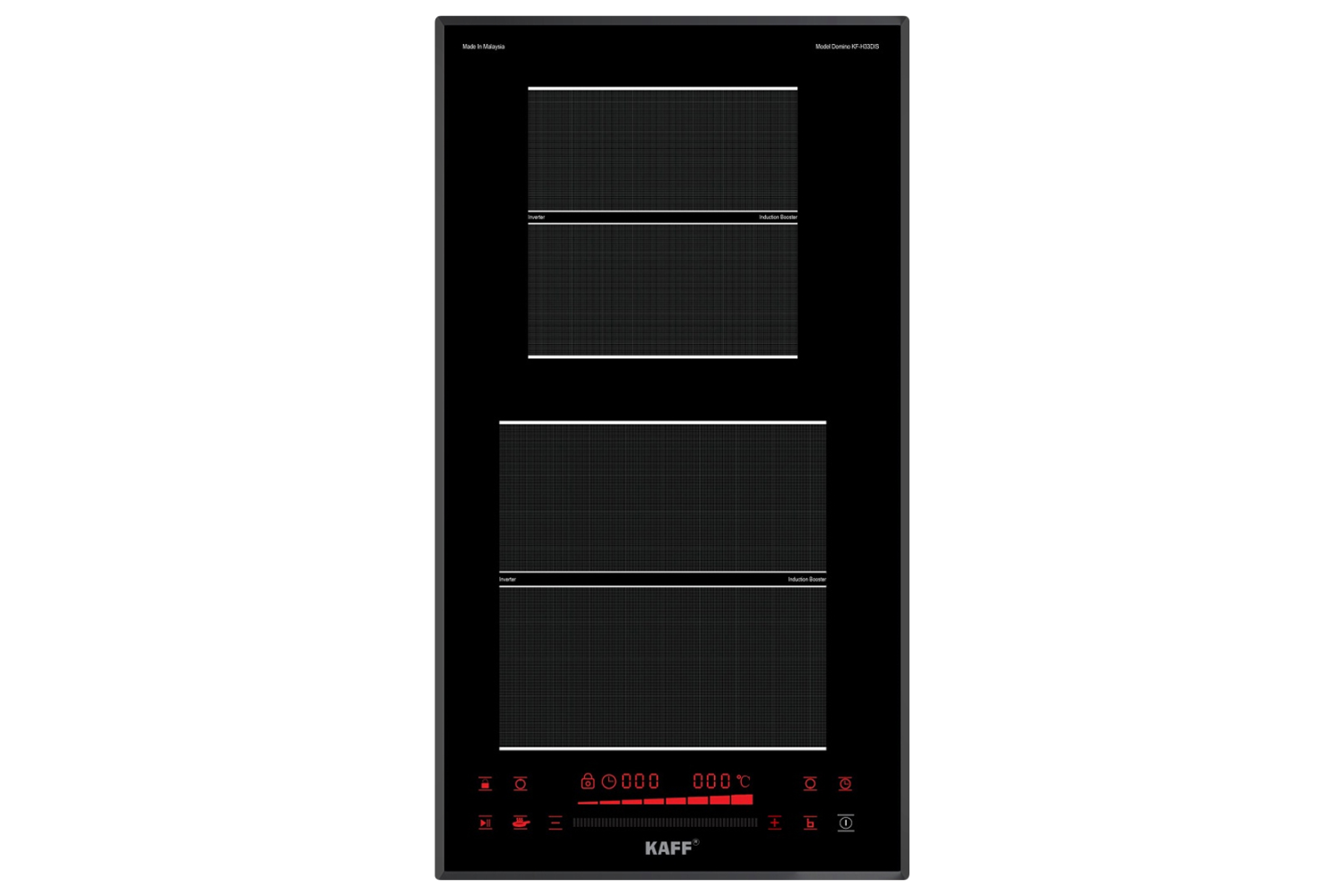 Bếp Từ Đôi Domino KAFF KF-H33DIS | Lắp Âm 02 Vùng Nấu