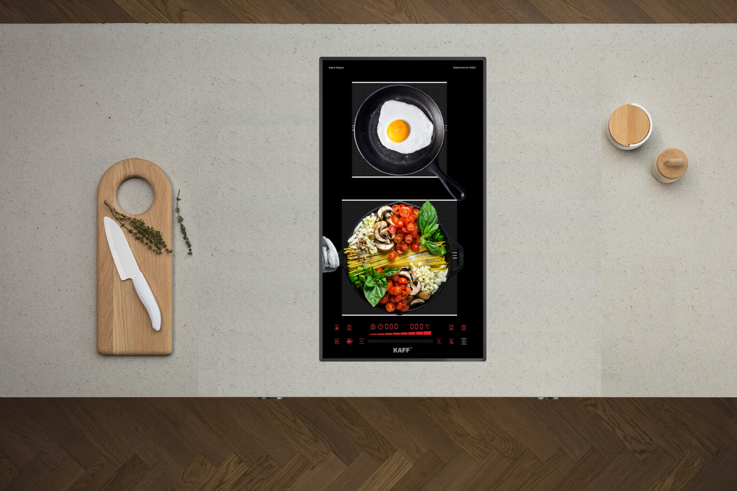 Bếp Từ Đôi Domino KAFF KF-H33DIS | Lắp Âm 02 Vùng Nấu