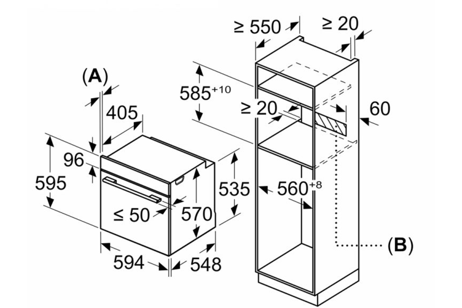 Lò Nướng Air Fry Bosch HBG536EB4 Serie 6 | Lắp Âm 71 Lít