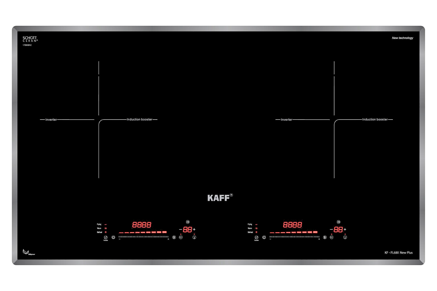 Bếp Từ Đôi KAFF KF-FL68II New Plus | Lắp Âm 02 Vùng Nấu