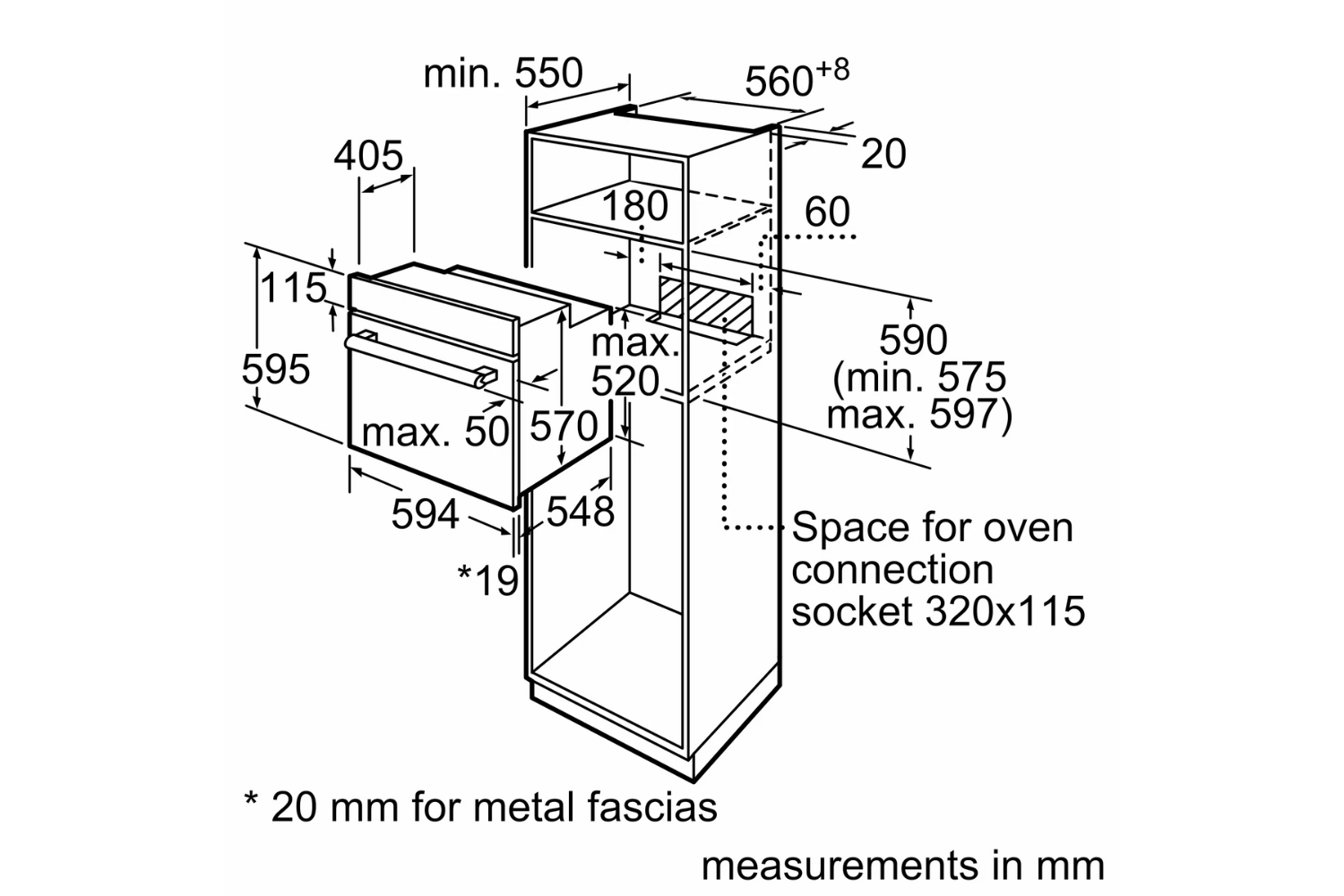 Lò Nướng Bosch HBJ559EB6M Serie 6 | Lắp Âm 71 Lít