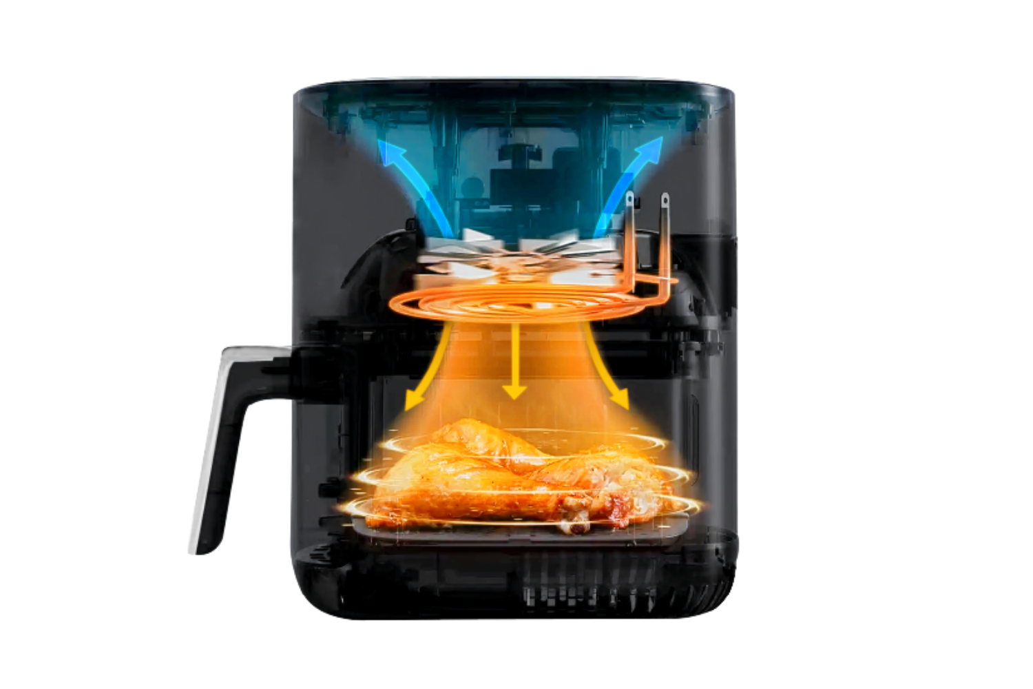 Nồi chiên không dầu thuỷ tinh Malloca MAF-25B