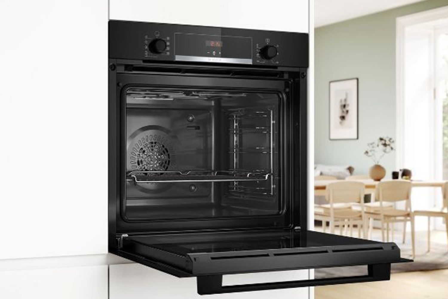 Lò Nướng Bosch HBA514BB3 Series 4 | Lắp Âm 71 Lít