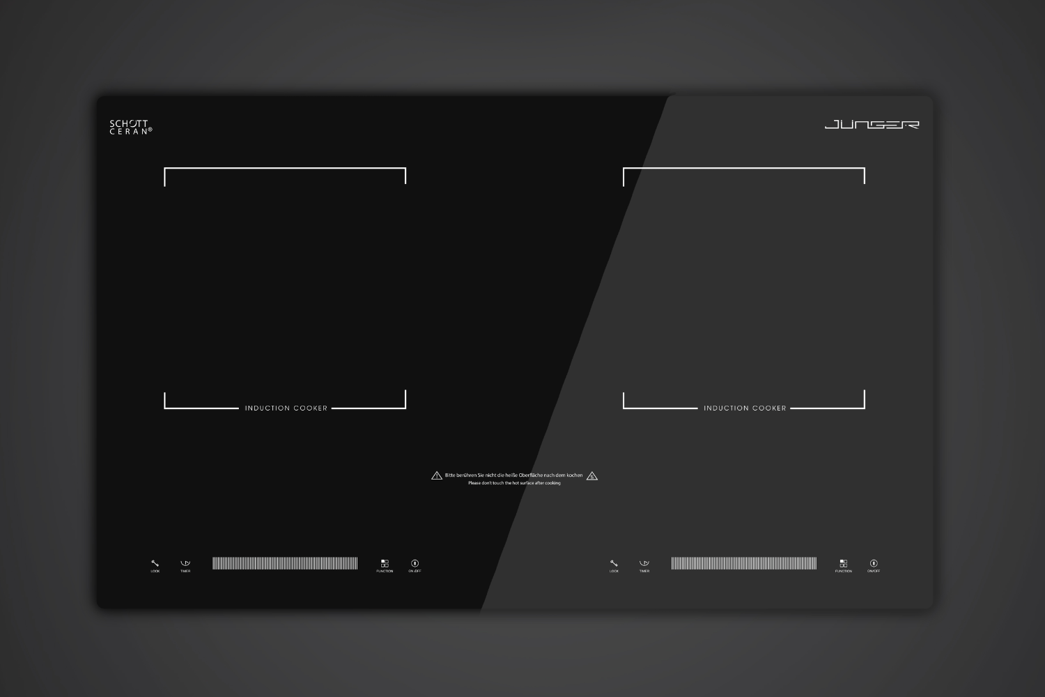 Bếp Từ Đôi Junger CEJ-200-II | Lắp Âm/Dương 2 Vùng Nấu