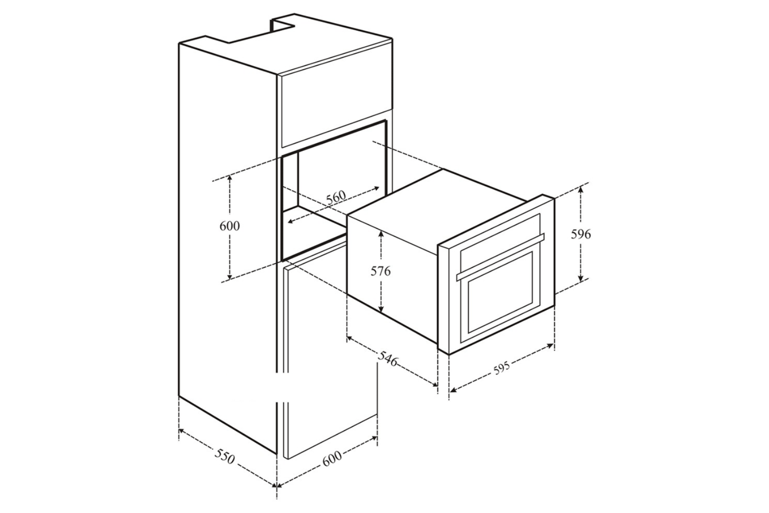 Lò Nướng Eurosun EOV72DE | Lắp Âm 72 Lít