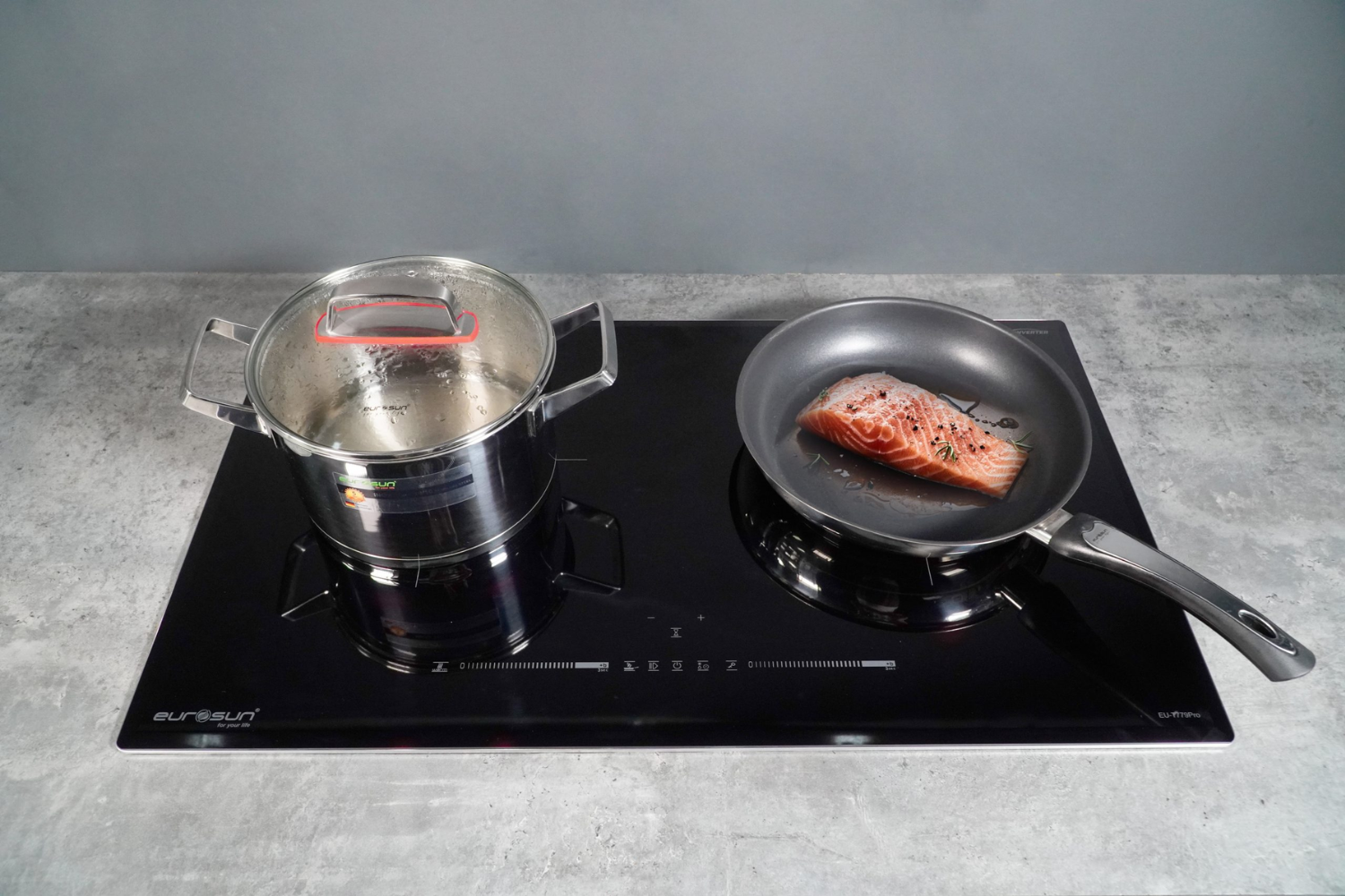 Bếp Từ Đôi Eurosun EU-T779Pro | Lắp Âm 2 Vùng Nấu