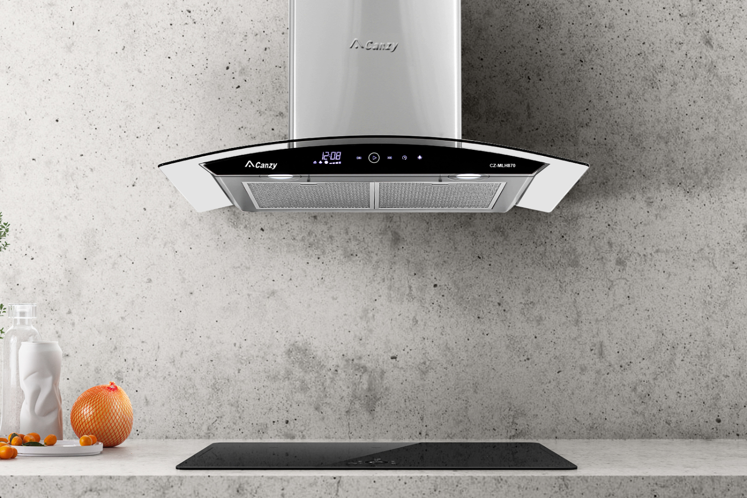 Máy hút mùi kính cong Canzy CZ MLH890