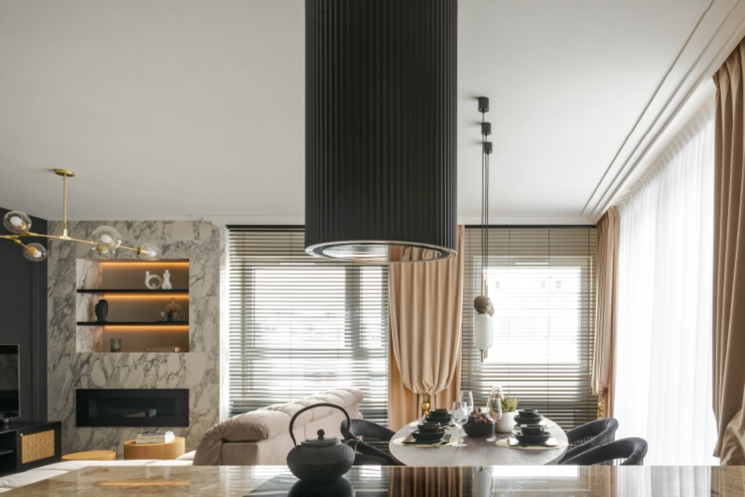 Máy Hút Mùi Đảo Bếp Malloca Monoblack K-382B