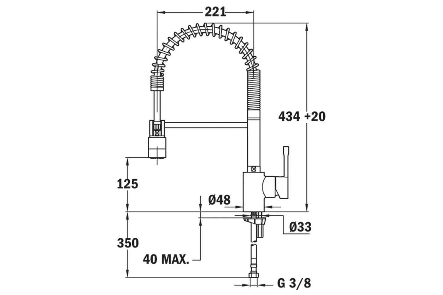 Vòi Rửa Bát Nóng Lạnh Teka ARK 937 239371200