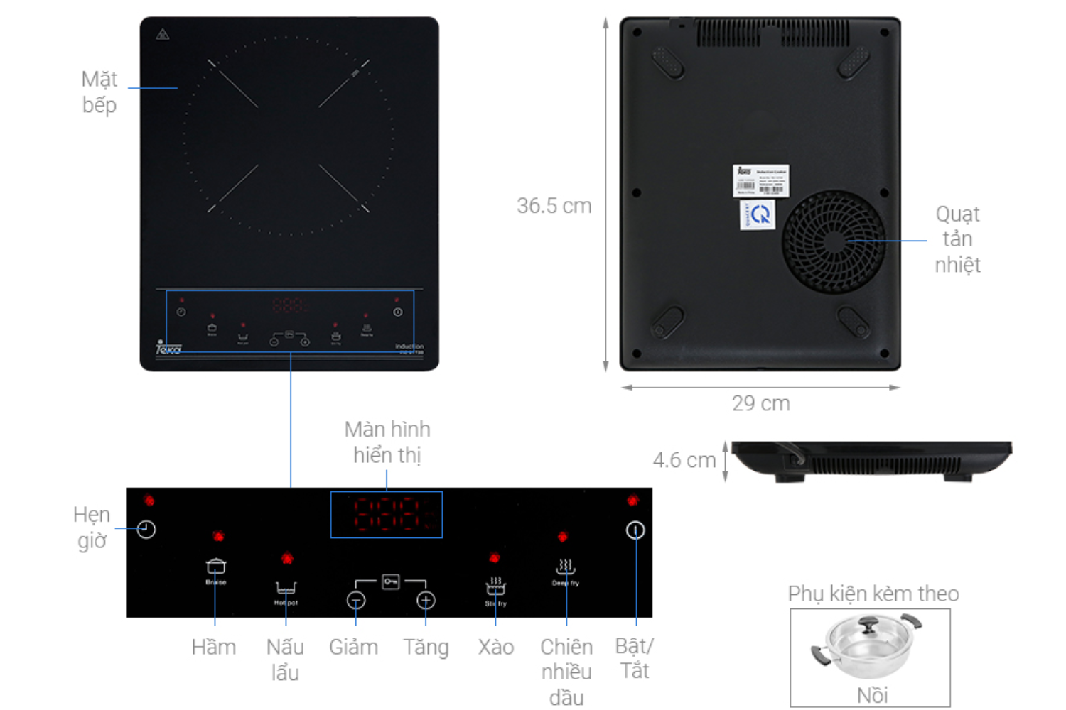 Bếp Từ Đơn TEKA FIC 31T30 | Lắp Dương 1 Vùng Nấu