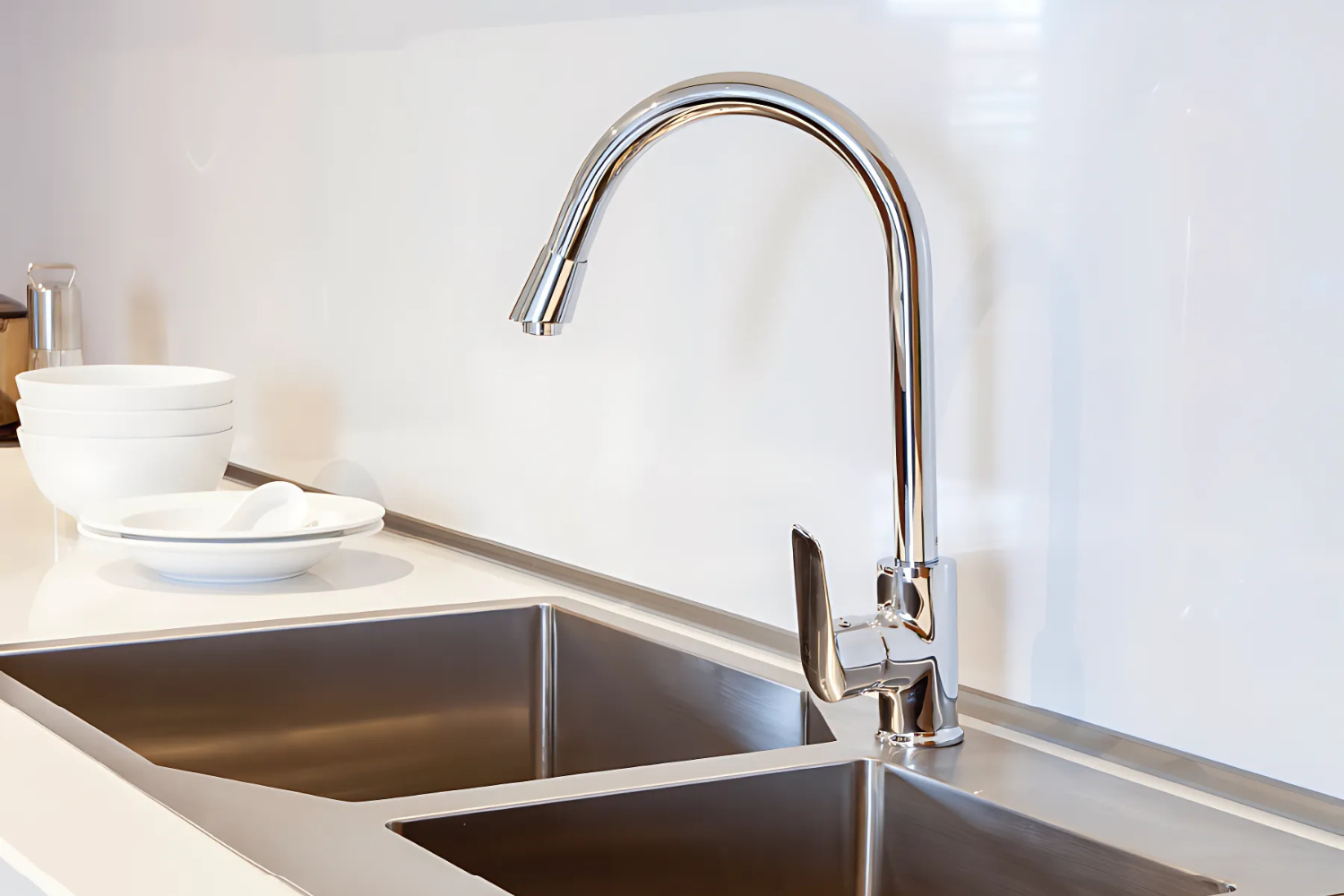 Vòi Rửa Bát Nóng Lạnh Malloca K279N | Đồng Thau Mạ Chrome