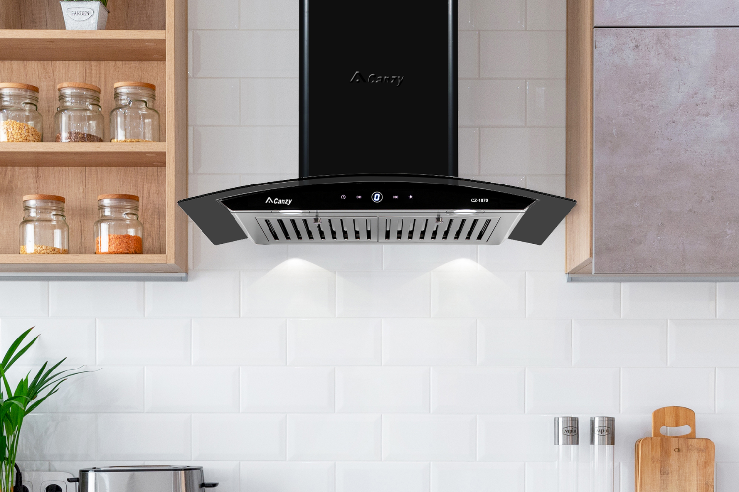 Máy hút mùi kính cong Canzy CZ 1870