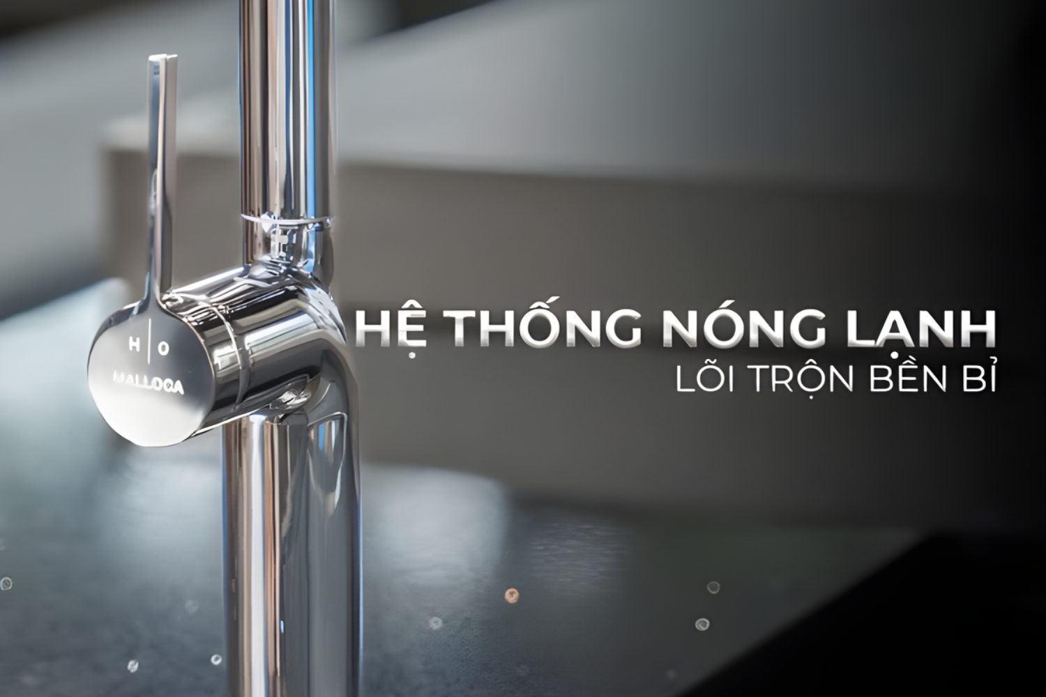 Vòi Rửa Bát Nóng Lạnh Dây Rút Malloca K2206-CR | Đồng Thau Mạ Chrome
