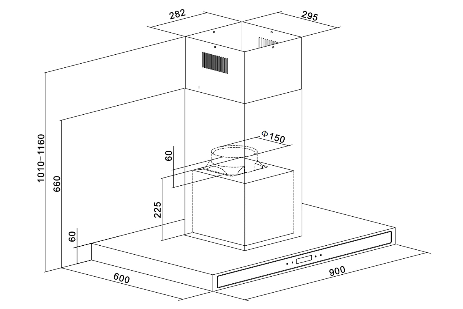 Máy Hút Mùi Kính Toa Kaff KF-IS991GH | 90cm