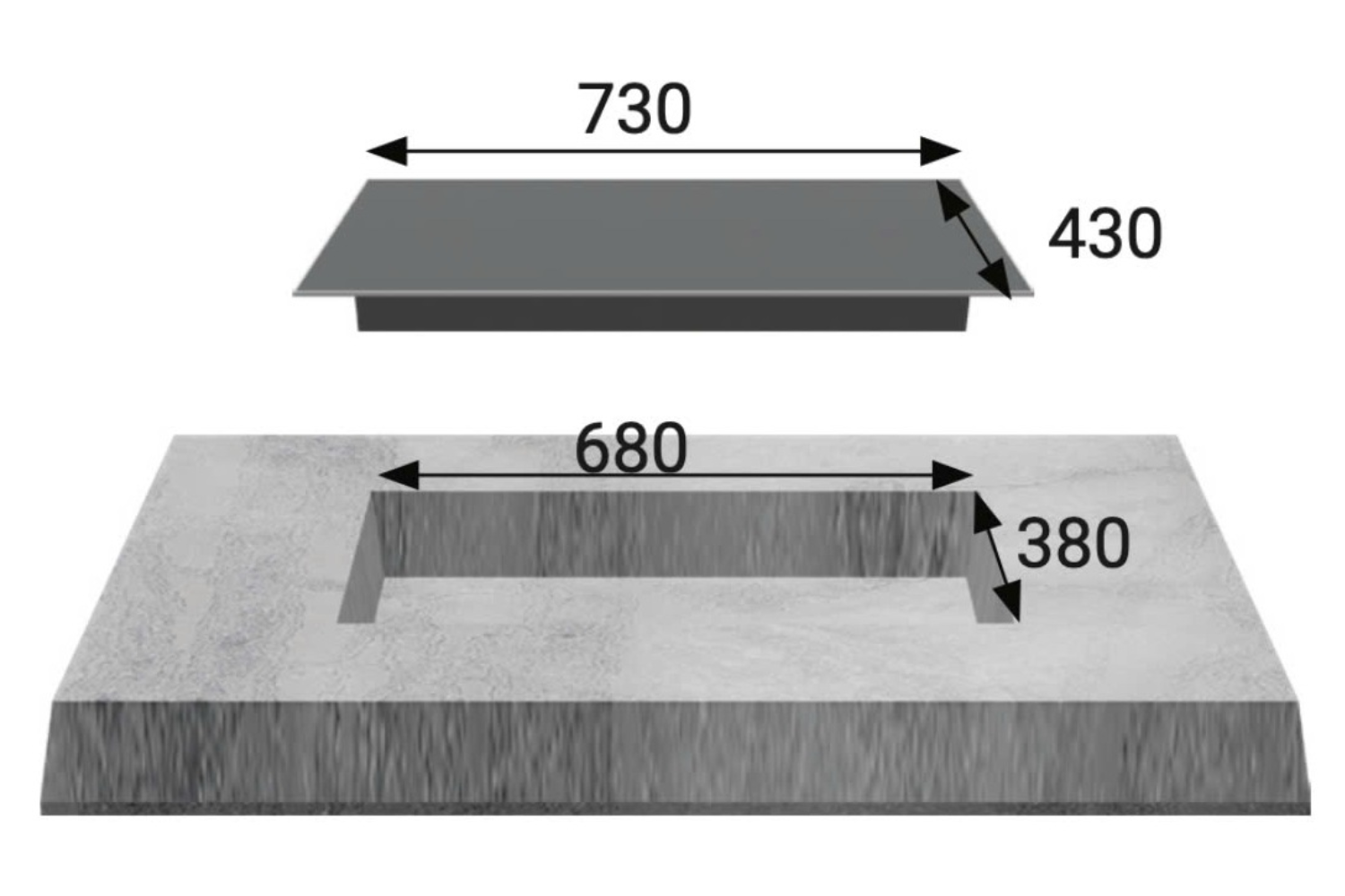 Bếp Điện Từ Âm KAFF KF-FL68IC | 01 Từ - 01 Hồng Ngoại