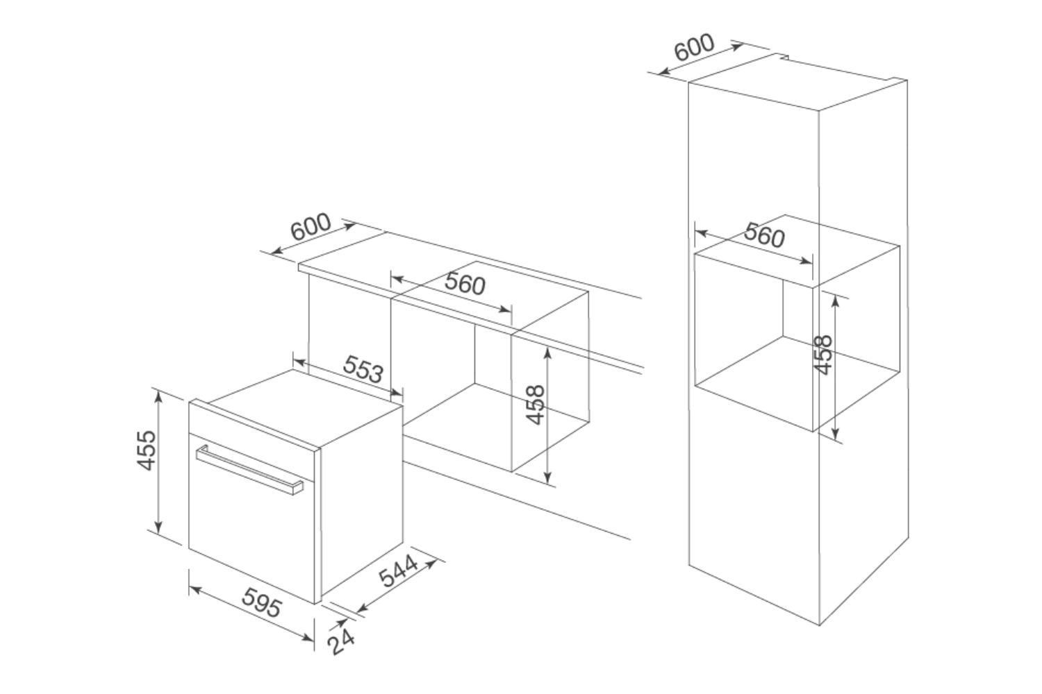 Lò Vi Sóng Có Nướng Malloca MW-LX12 | Lắp Âm 44 Lít