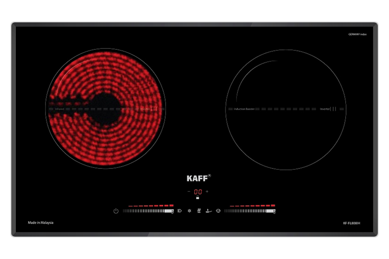 Bếp Điện Từ Âm KAFF KF-FL808IH New | 01 Từ - 01 Hồng Ngoại