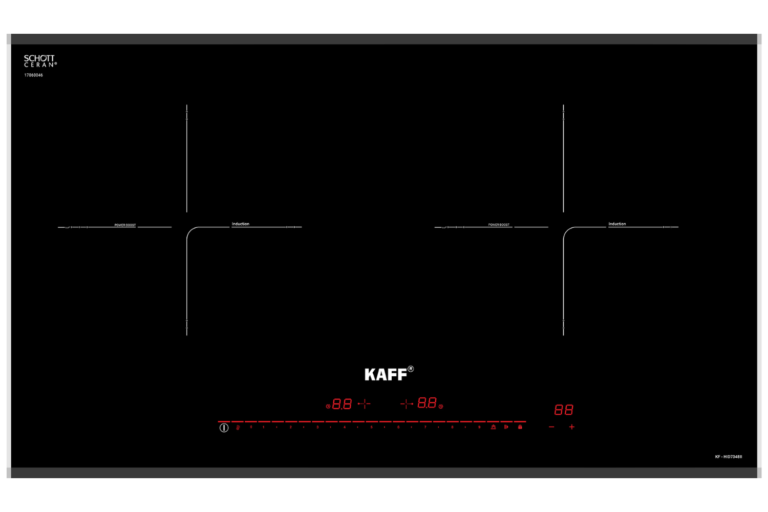 Bếp Từ Đôi KAFF KF-HID7348II | Lắp Âm 02 Vùng Nấu