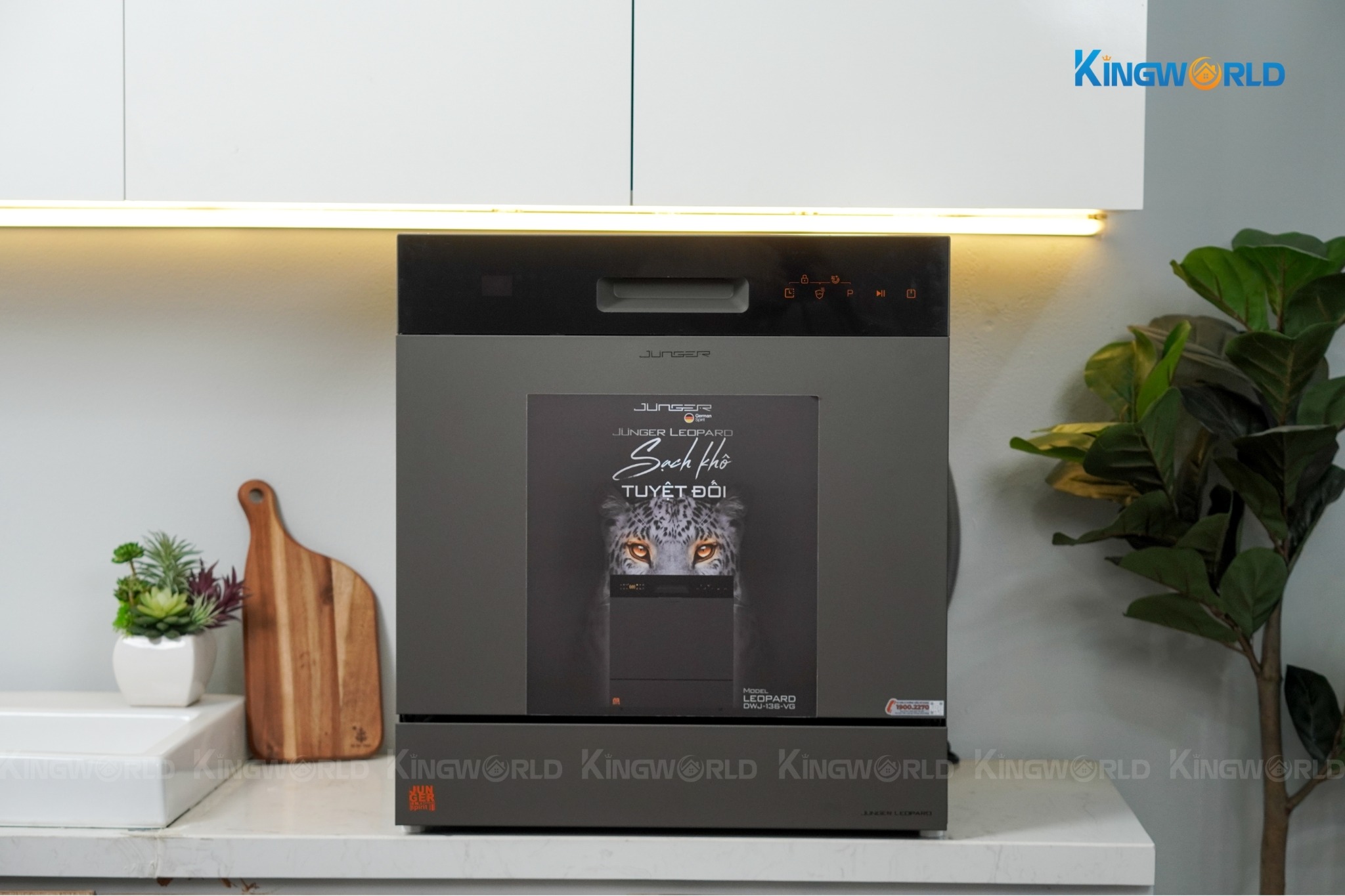 Máy Rửa Bát Độc Lập/Âm Tủ Junger Leopard DWJ-133-MS