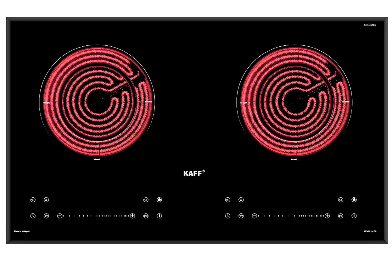 Bếp Điện Đôi KAFF KF-FL101CC | Lắp Âm 02 Vùng Hồng Ngoại