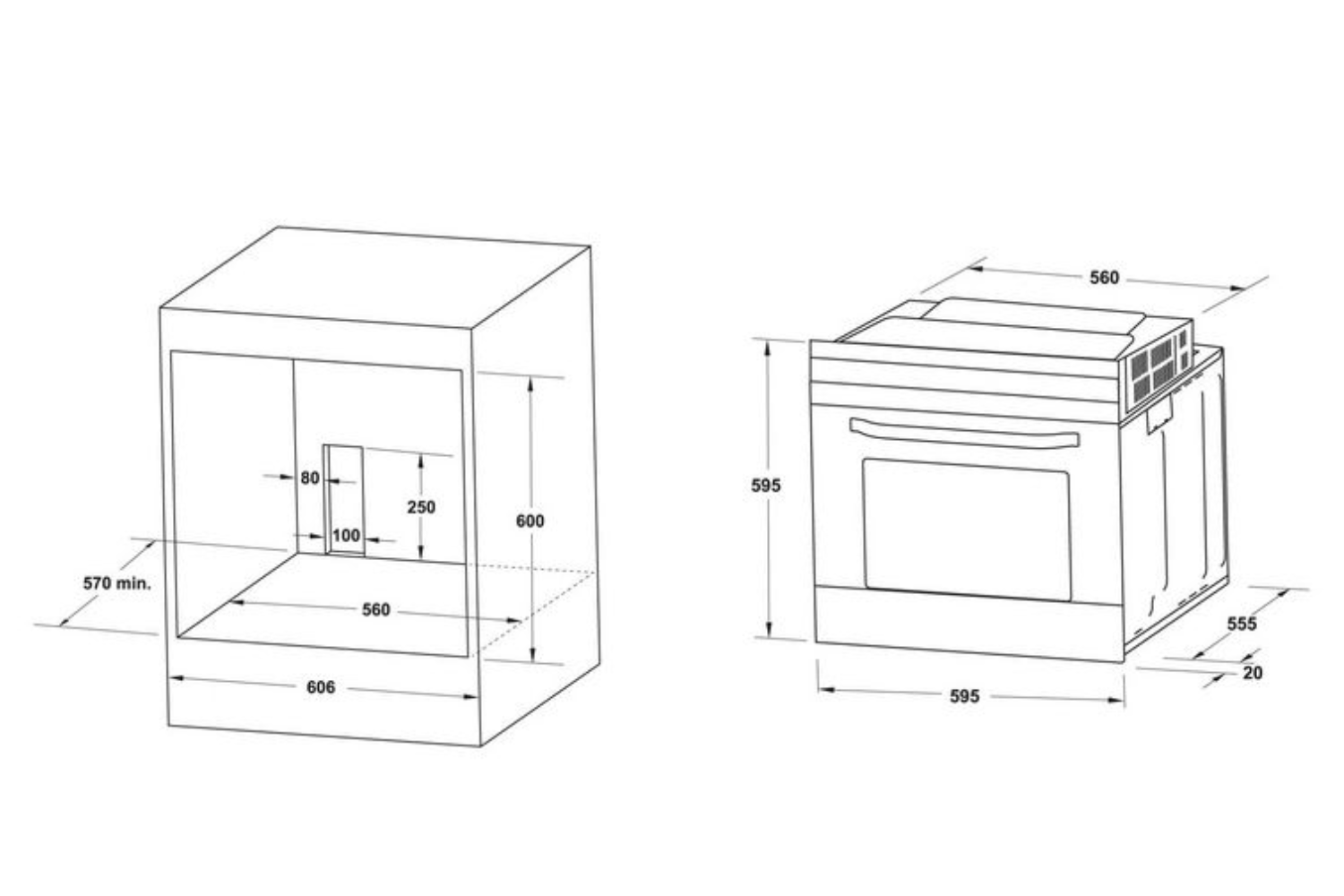 Lò Nướng Âm Tủ Hafele HO-4KT70A (538.61.442) | Dung Tích 70 Lít