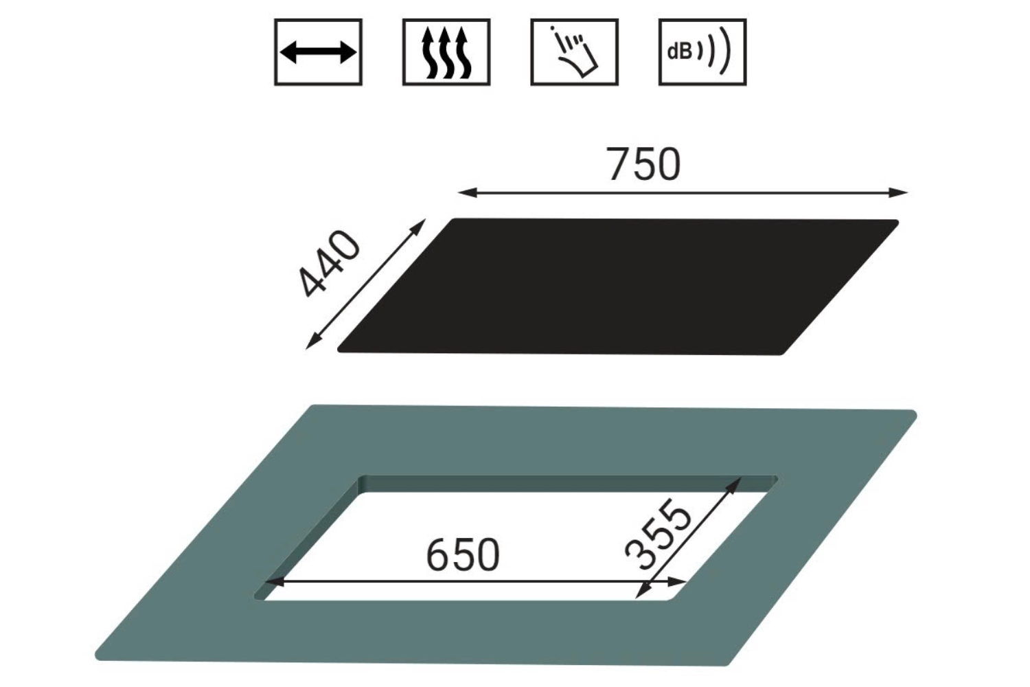 Bếp Gas Hồng Ngoại Kaff KF-608I | Lắp Âm 02 Vùng Nấu