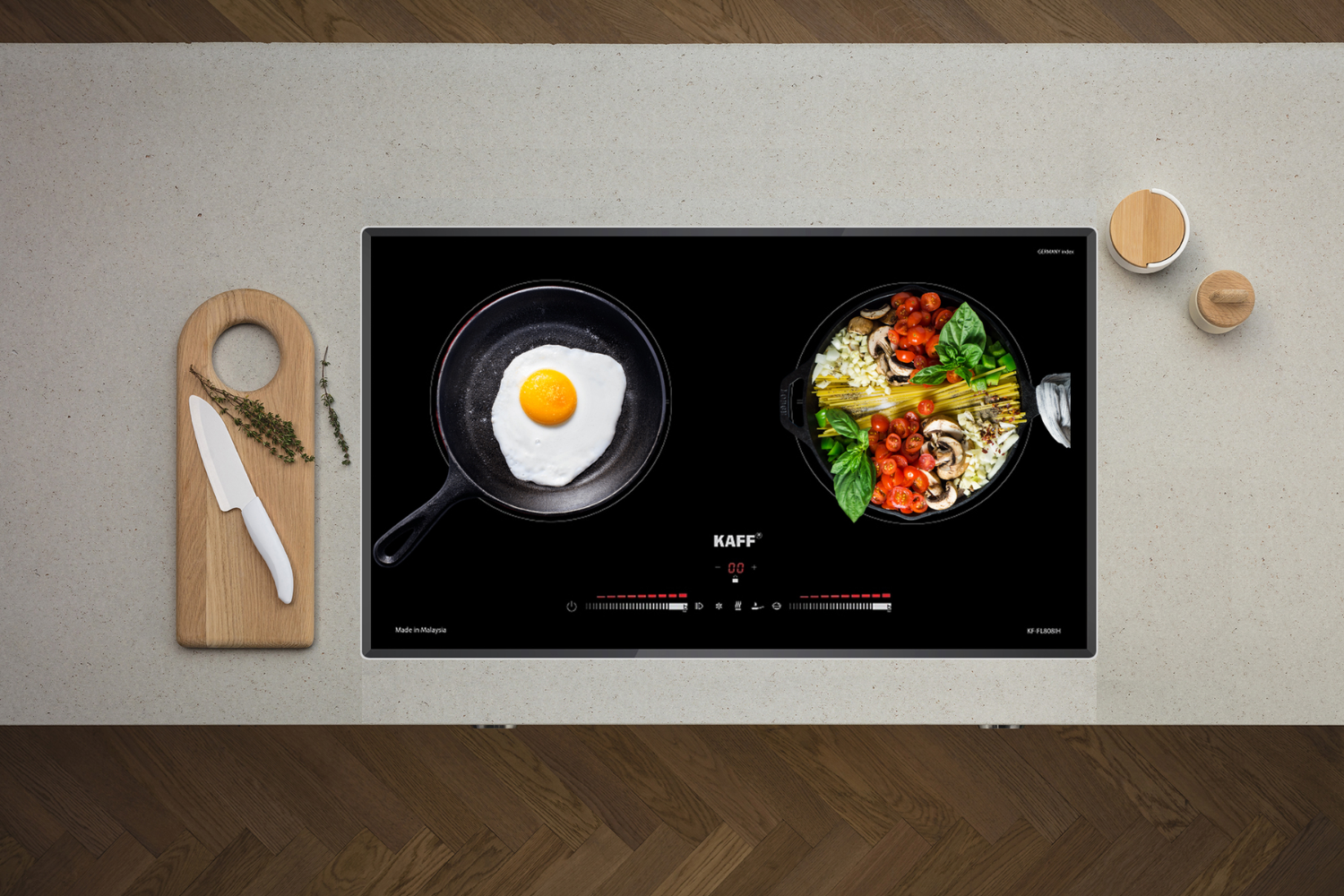 Bếp Điện Từ Âm KAFF KF-FL808IH New | 01 Từ - 01 Hồng Ngoại