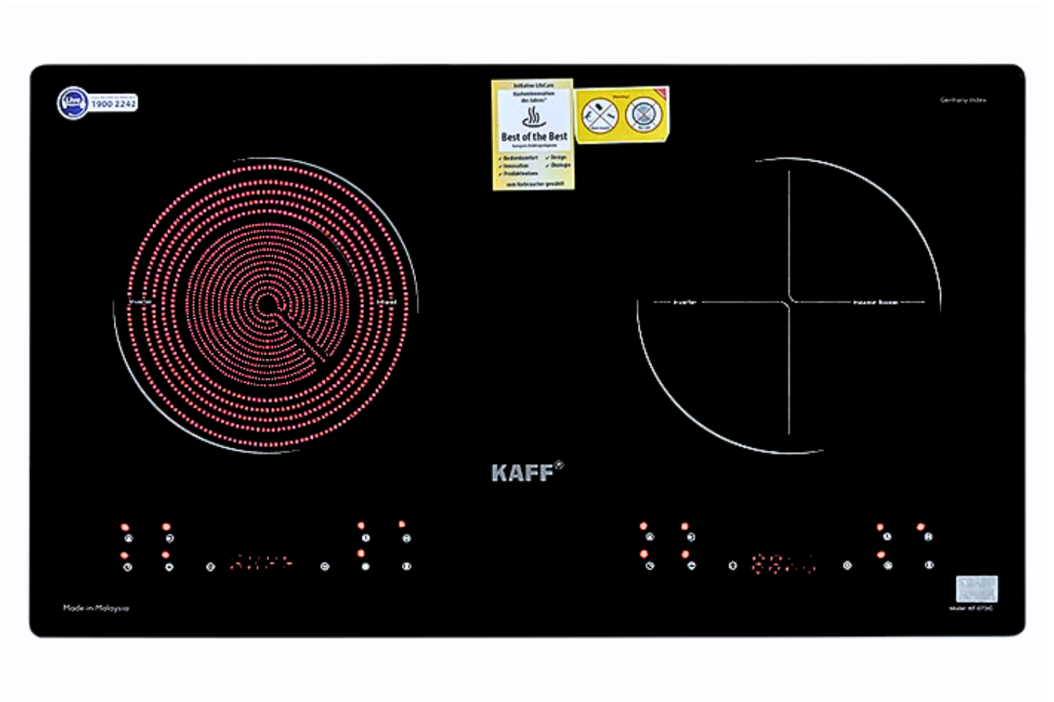 Bếp Điện Từ Âm KAFF KF-073IC | 01 Từ - 01 Hồng Ngoại