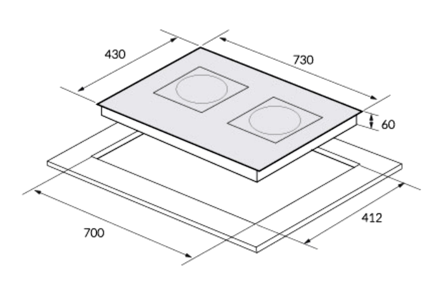 Bếp Điện Từ Kết Hợp Hồng Ngoại Eurosun EU-TE728pro | Lắp Âm 2 Vùng Nấu