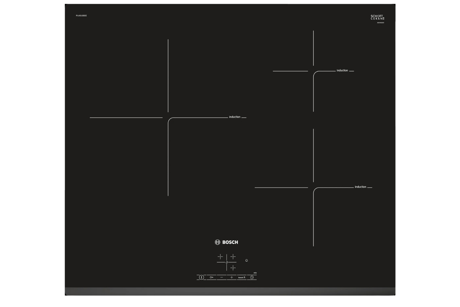 Bếp Từ Âm Bosch PUJ631BB2E Serie 4 | 03 Vùng Nấu