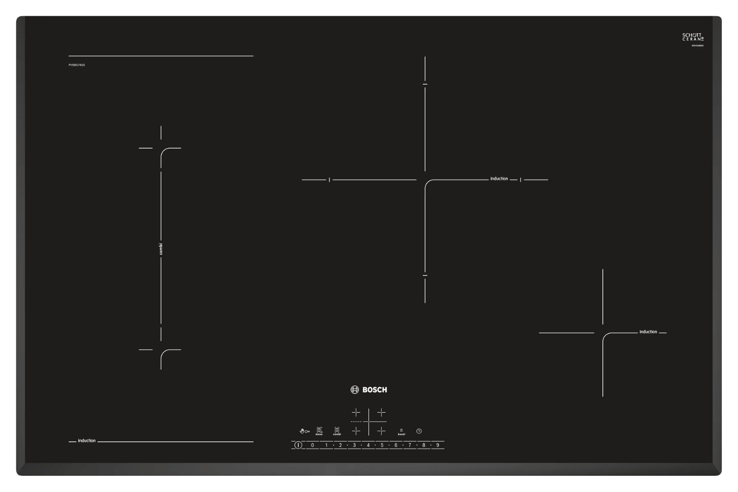 Bếp Từ Âm Bosch PVS851FB1E Series 6 | 04 Vùng Nấu