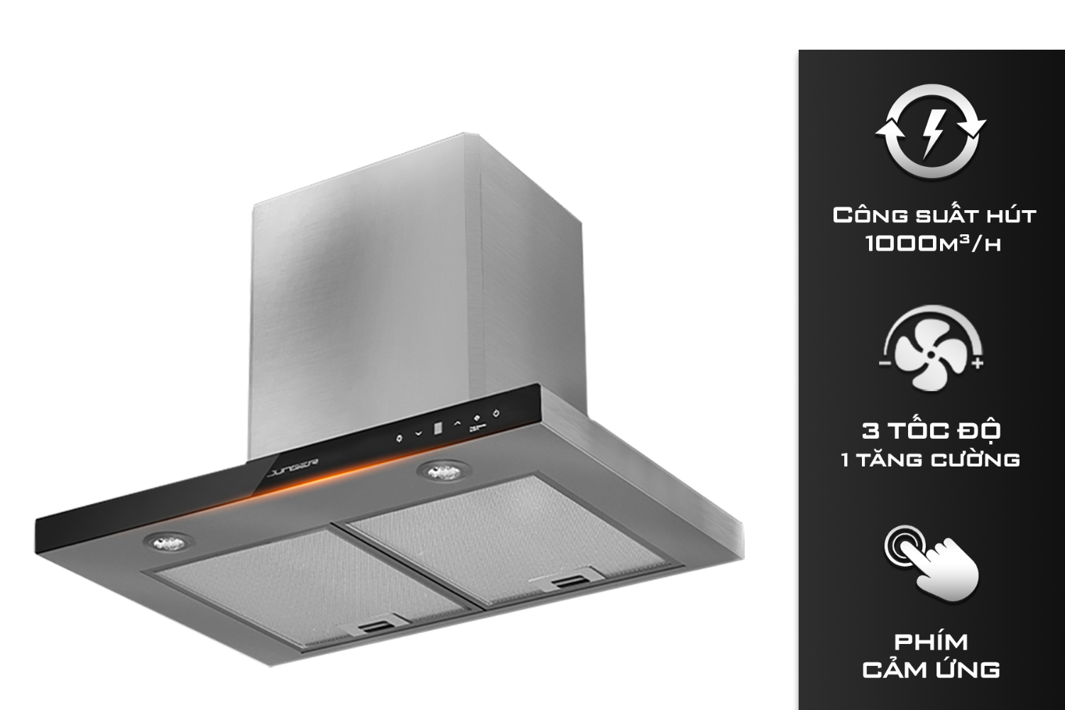 Máy hút mùi áp tường/âm tủ Junger HRJ-700 | 70cm