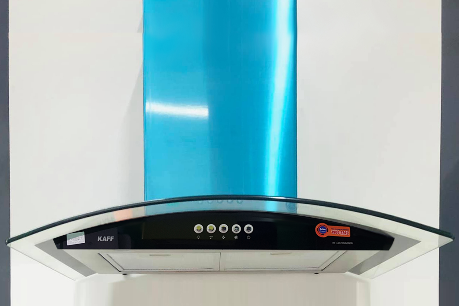 Máy Hút Mùi Áp Tường Kính Cong Kaff KF-GB706 | 70cm