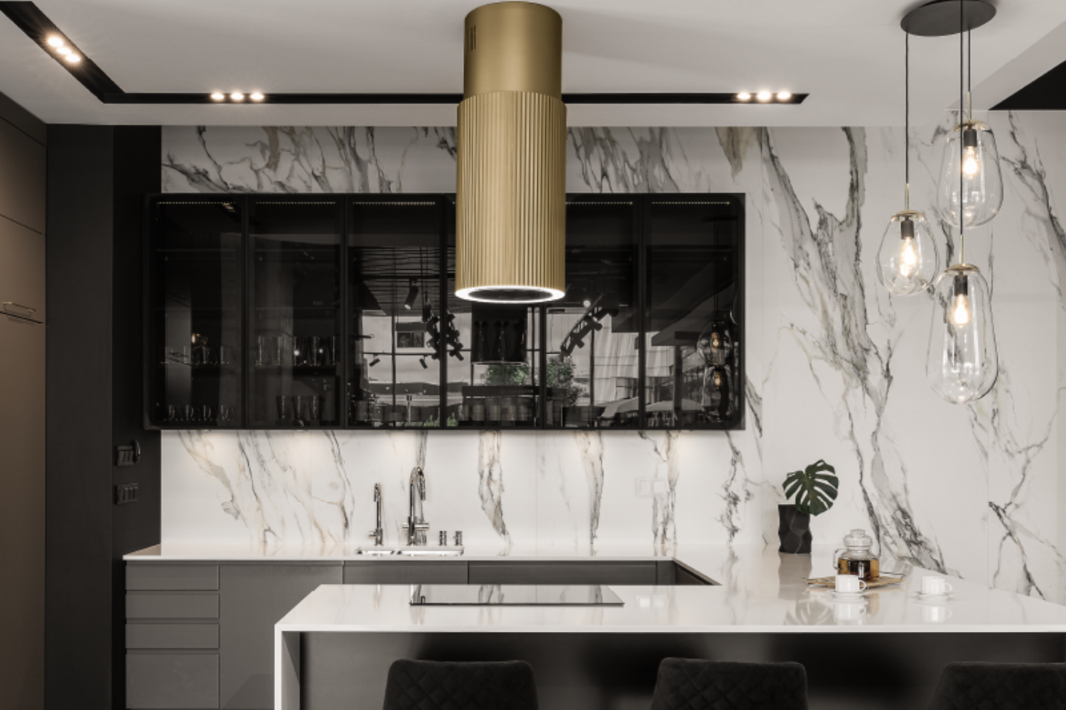 Máy Hút Mùi Đảo Bếp Malloca Monogold K-382G