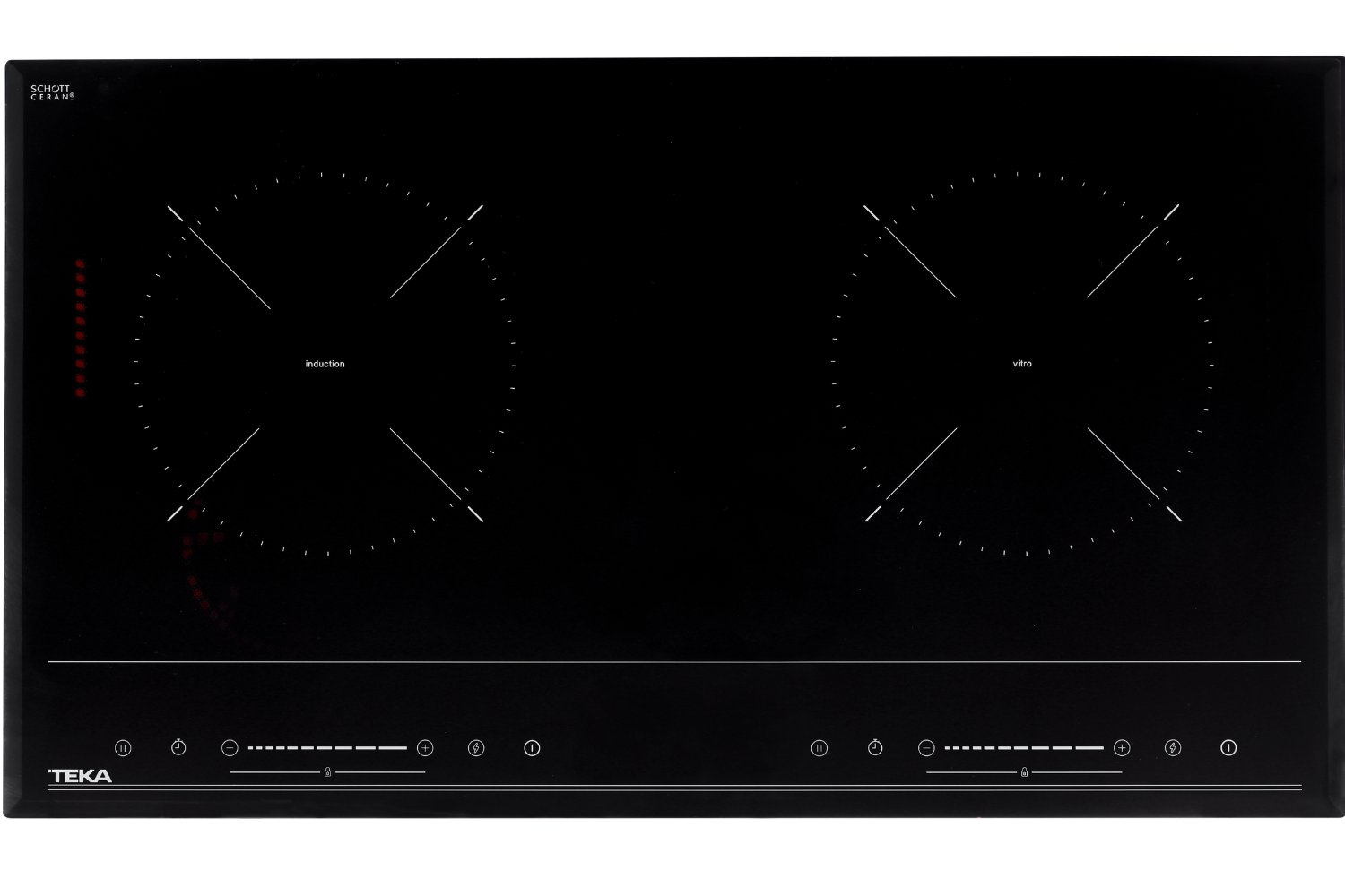 Bếp Điện Từ Kết Hợp Hồng Ngoại Teka HIC 7322 S | Lắp Âm 2 Vùng Nấu