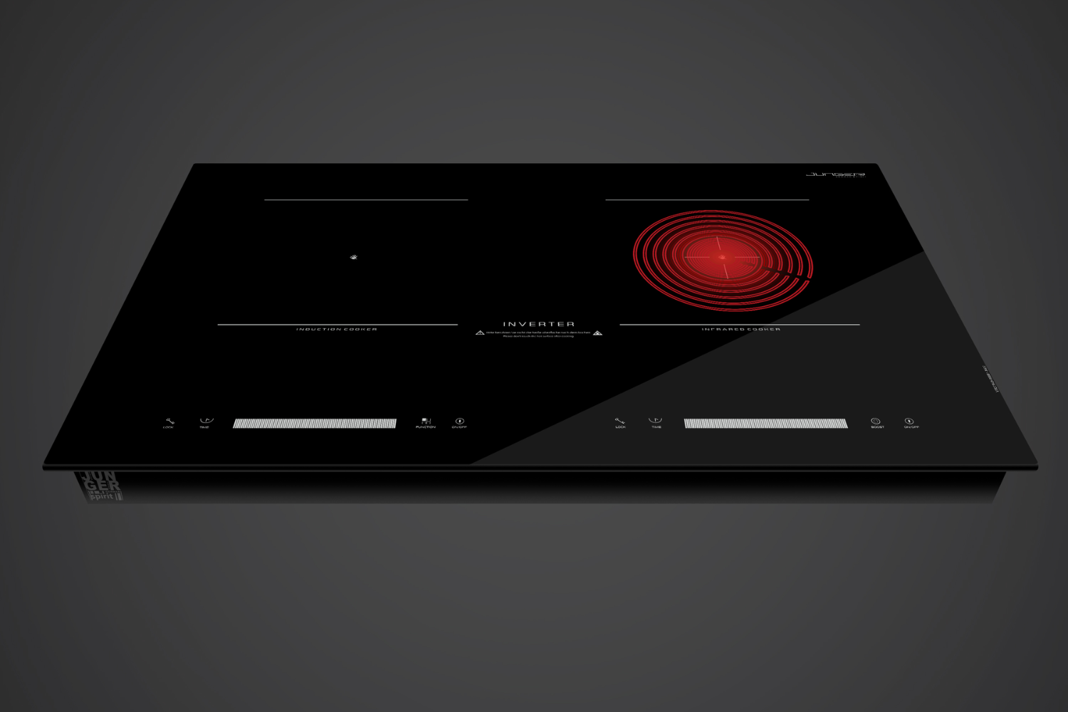 Bếp Điện Từ Kết Hợp Hồng Ngoại Junger MTD-71 | Lắp Âm/Dương 2 Vùng Nấu