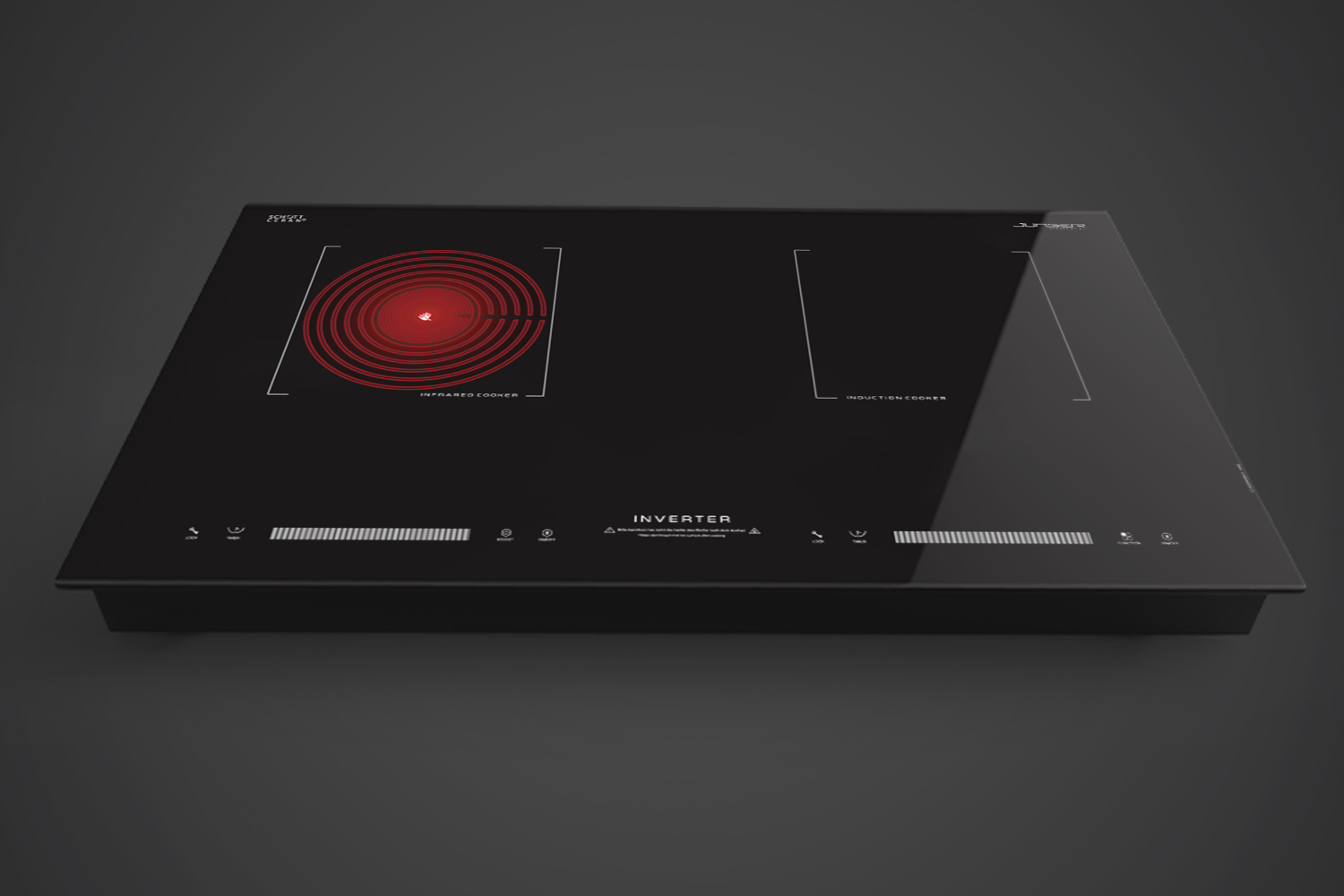 Bếp Điện Từ Kết Hợp Hồng Ngoại Junger ID-16 | Lắp Âm/Dương 2 Vùng Nấu