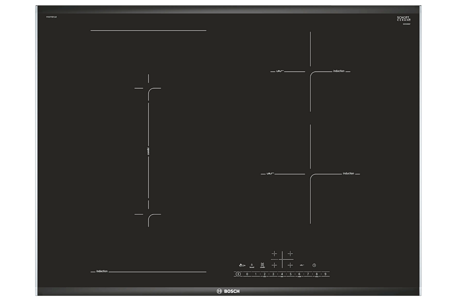 Bếp Từ Âm Bosch PVS775FC1E Series 6 | 04 Vùng Nấu
