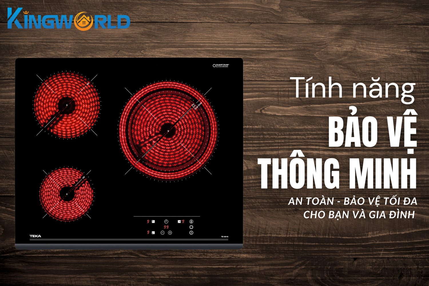 Bếp Điện Hồng Ngoại Teka TZ 6315 | Lắp Âm 3 Vùng Nấu