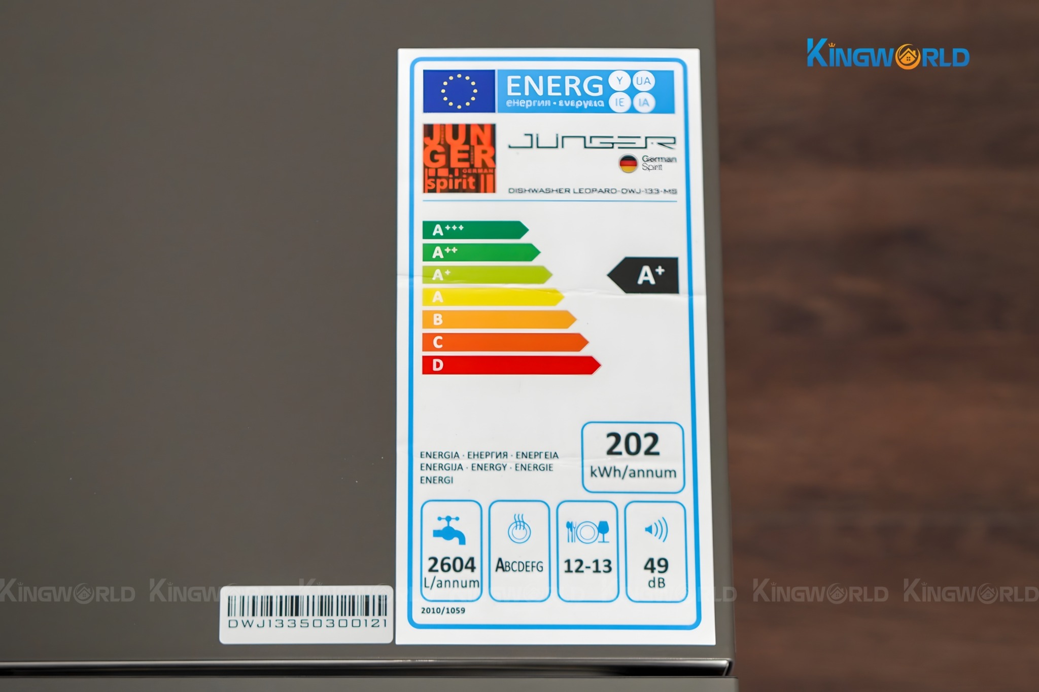 Máy Rửa Bát Độc Lập/Âm Tủ Junger Leopard DWJ-133-MS