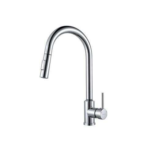 Vòi Rửa Bát Cảm Ứng Nóng Lạnh Dây Rút Hafele 570.58.231 | Inox 304